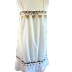 Monsoon Embroidered‎ Boho Style Beaded Mini Sundress Size 12